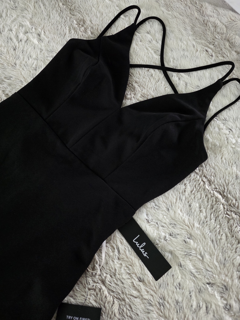 NWT Lulu's All This Allure Black Dress MEDIUM - Picture 7 of 11